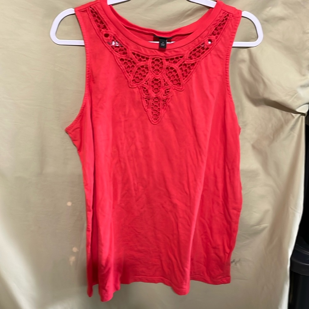 Coral tank top